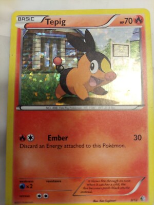tepig pokemon card mcdonalds 13/25 Non-Holo (McDonalds Collection 2021) + 1x TitanCards® Toploader Toys & Games Promo Card Type Pokemon TCG: Tepig Holo 13/25