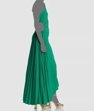 slim fit dress slacks ALC Aries Satin Pleated Maxi Dress