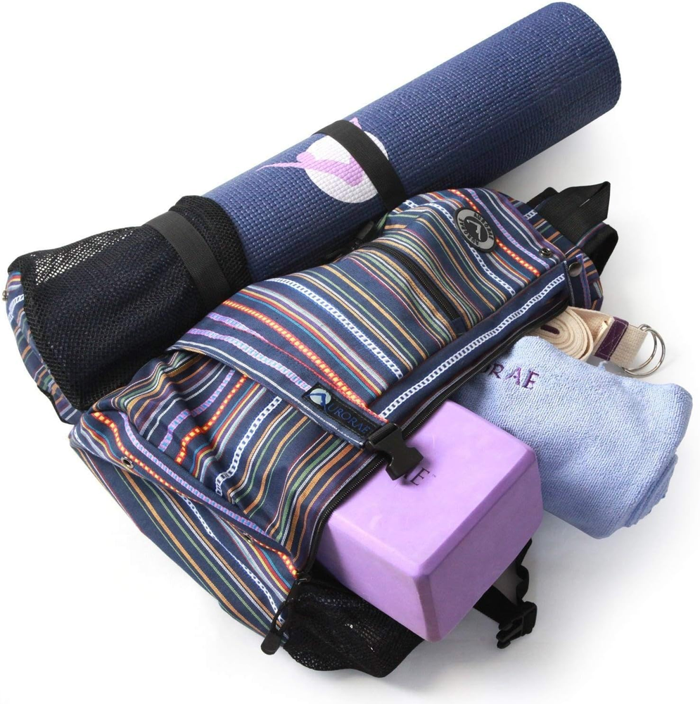 Yoga Mat Cross-Body Gym Sling Backpack - Mat Not Included
