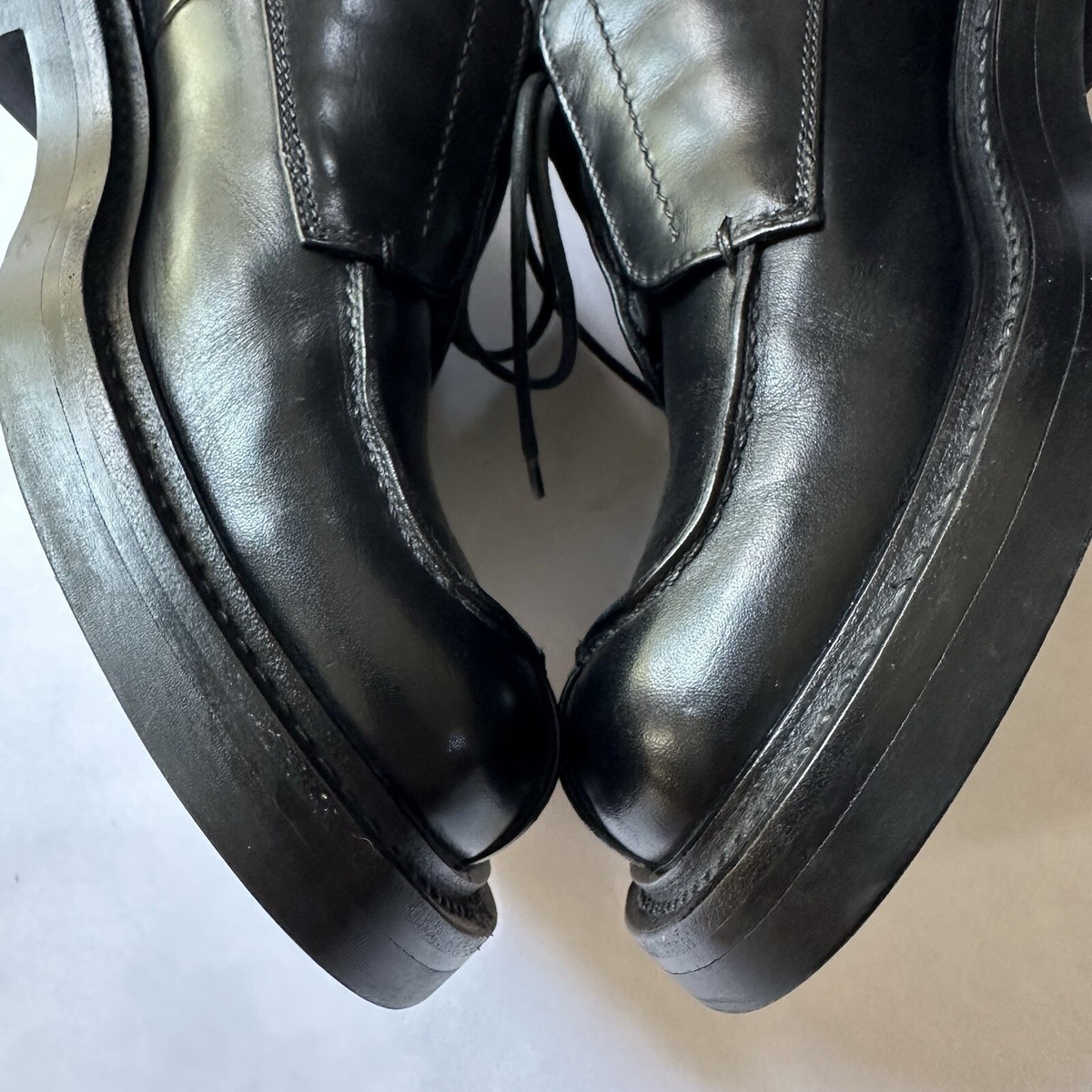 Vtg Archive Prada 1999 FW Runway Leather Derby Y2k Italy Vtg Archive Prada 1999 FW Runway Leather Derby Y2k Italy