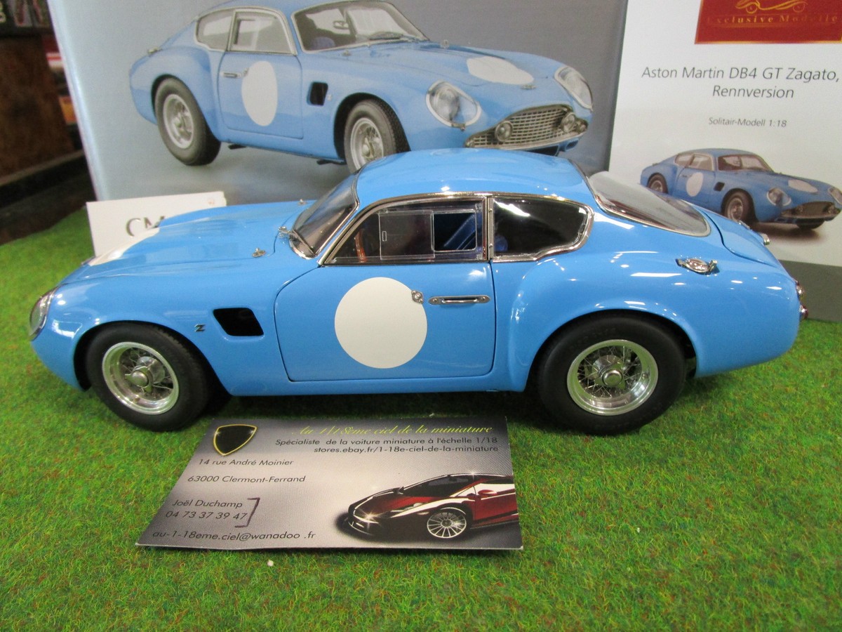 ASTON MARTIN DB4 GT ZAGATO COMPETITION 1961 bleu 1/18 CMC M140