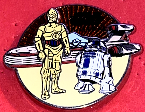 PIN SPINNER DISNEY WDW 2012 STAR WARS WEEKEND PASSHOLDER C-3PO & R2-D2 LE 5000 - Foto 2 di 2