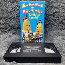 Bananas in Pajamas - Birthday Special VHS Tape 1996 Kids Cartoon Show Rare