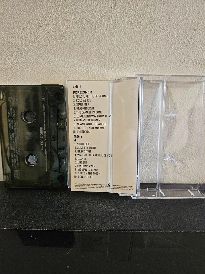 FOREIGNER Foreigner + 4 1987 CASSETTE TAPE LOU GRAMM 2 ALBUMS ON ONE TWO ON ONE - Image 3 of 4