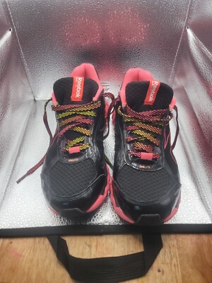 Reebok ZigLite Womens Sz 5 Black Melon Pink Athletic Running Shoes