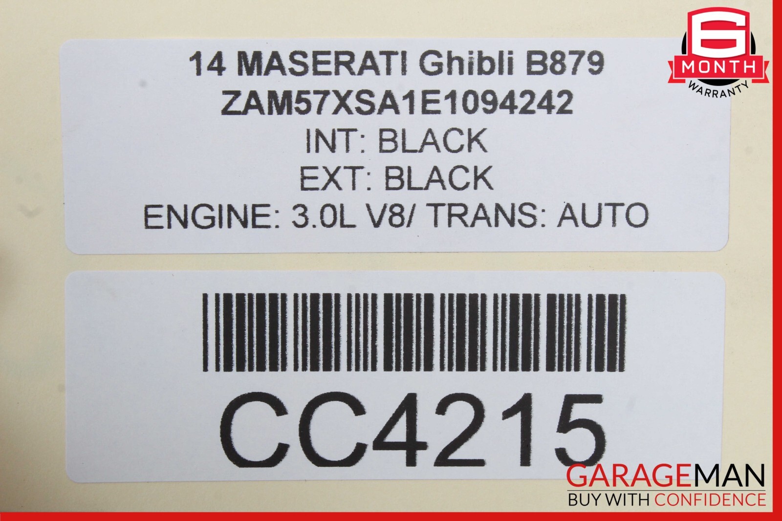 14-17 Maserati Ghibli S Q4 AWD Rear Diff Differential Axle Carrier 670009608 OEM