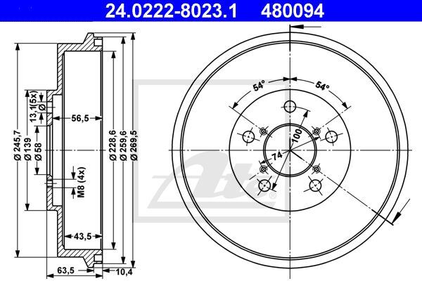 Plus de vibrations au freinage avec ces tambours pour Subaru Forester 2.0 AWD