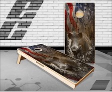 Ghost Hog Cornhole Boards Bean Bag Toss Game