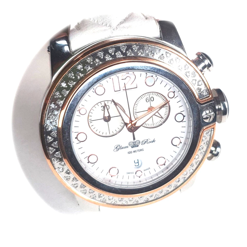 Glam Rock Women's Watch GR32132D 83 x Natural Diamonds Hand Made in Switzerland - image 4 of 4