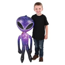 36" Galaxy Alien INFLATE Vinyl Inflatable Huge Alien Figures Hang Tag