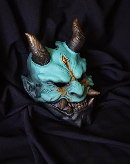 Ōtakemaru Oni Mask | Handcrafted Japanese Demon Mask in Resin - Image 4 of 4