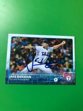 Kansas City Royals JAKE DIEKMAN Signed 2015 Topps Card