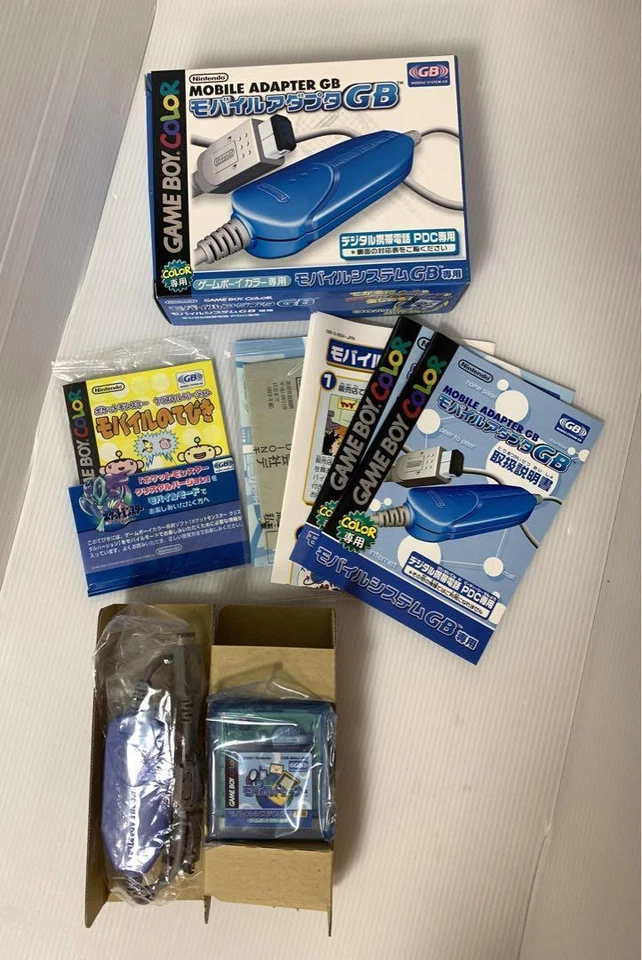 Mobile adapter GB For Game boy color Blue PDC Peripheral equipment Toy Nintendo - Image 2 of 2