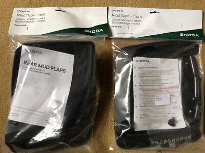 GENUINE Skoda Superb 2024-26 Mk4 Front & Rear Estate Mudflap 3P0075111 3P0075101