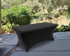 Tablecloth Rectangular Stretch Spandex Tight Fit Table Cover Utopia Kitchen