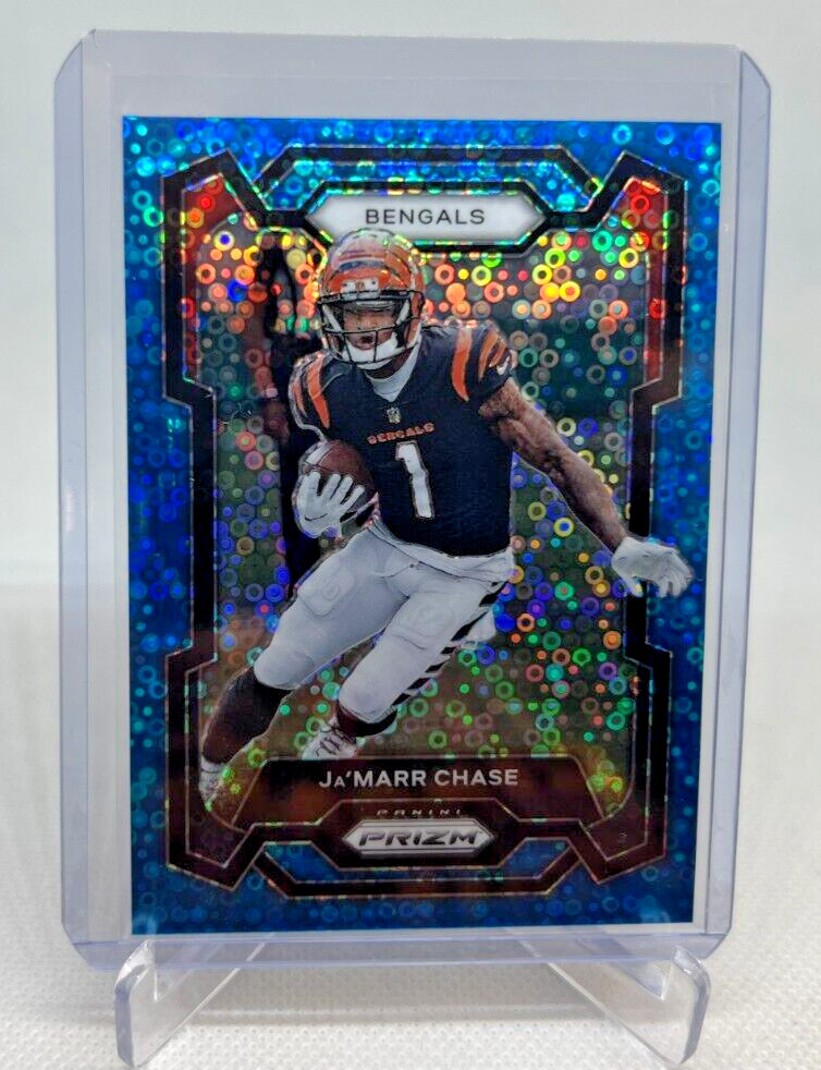 2023 Panini Prizm JA'MARR CHASE Blue Disco Prizm 44/95 #56 Bengals