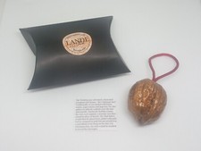 Handmade Gilt-like Gold Painted Victorian Style Walnut Christmas Decorations 