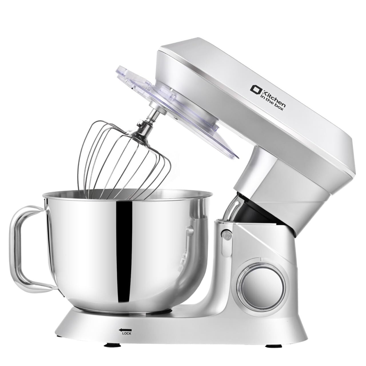 900W 7.5QT Tilt-Head Stand Mixer with 6 Speeds for Baking-image