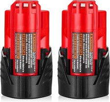 2Pack 12V 3000mAh Bateria De Milwaukee M12 Battery For Cordless tool Nuevo 2024