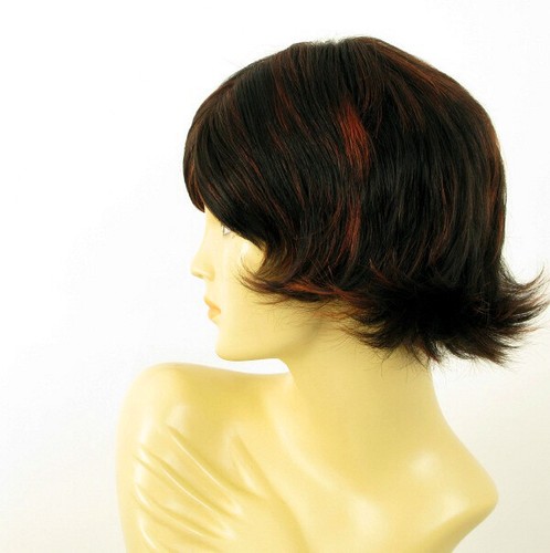wig for women 100% natural hair black and red wick ref jenna 1b410 PERUK - Picture 3 of 8