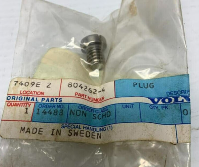 Volvo Penta OEM Marine Jack Shaft Drain Plug 804262-4, 804262 | eBay