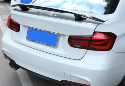 Universal Rear Wing Fiber Look Spoiler General For VW Jetta/Passat Sedan W/Light