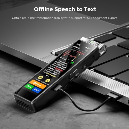R1 72GB Digital Voice Recorder with AI Transcription & Bluetooth Integration - Picture 6 of 9