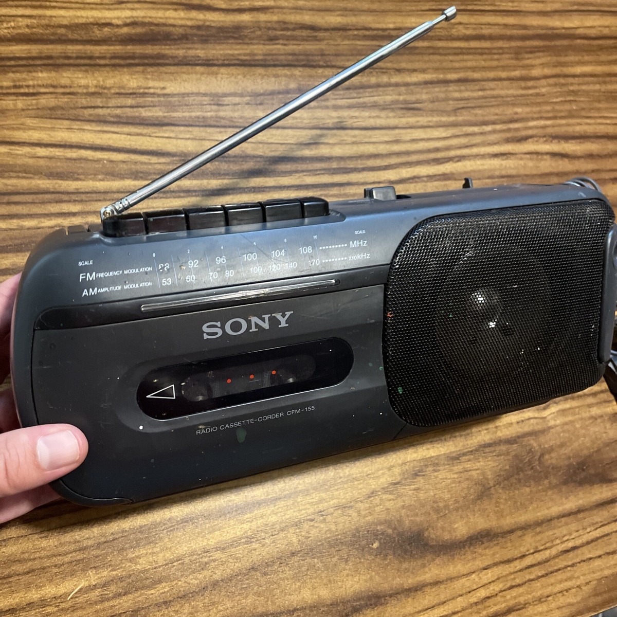 ソニーカセットレコーダー CFM-155 Vintage Sony CFM-155 Radio Cassette-Corder AM/FM Cassette