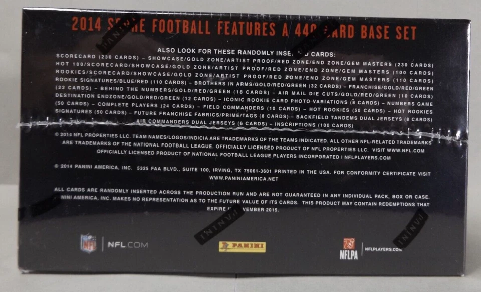 2014 Panini Score - Retail Box - Factory Sealed 288 Cards - Superbowl XLIX - Image 3 of 3
