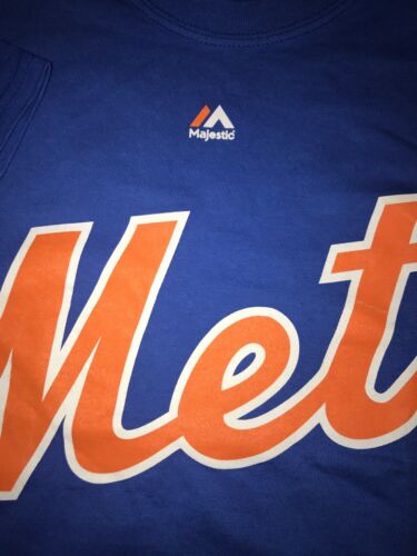 MLB NEW YORK METS YOENIS CESPEDES T Shirt By MAJESTIC Medium Dual Sided Blue | eBay