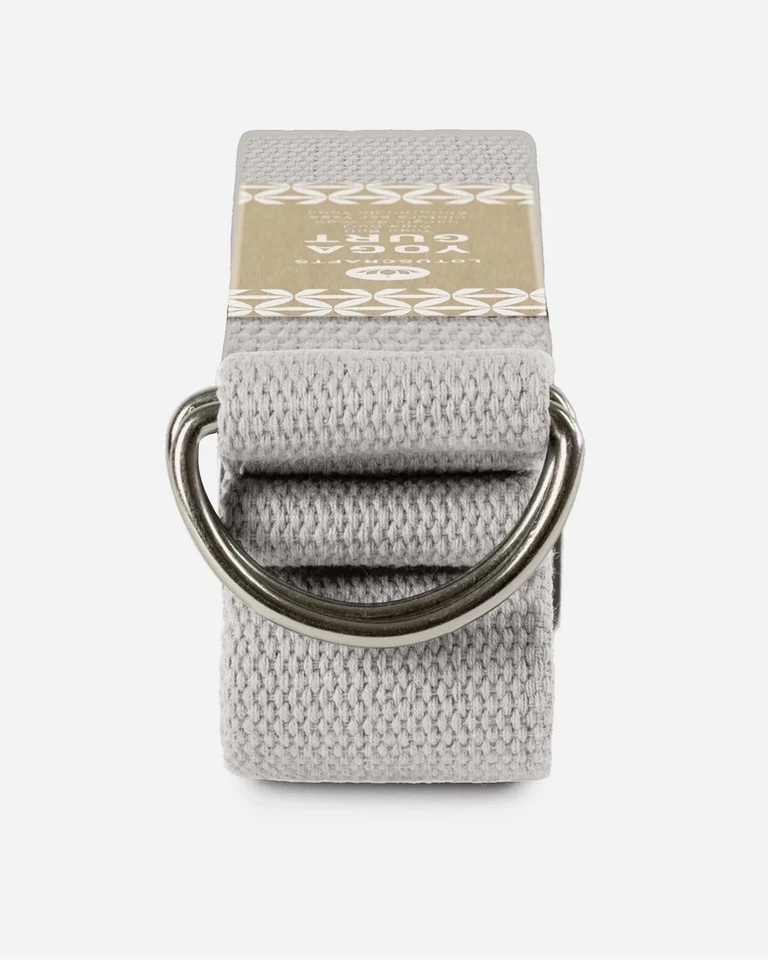 Lotuscrafts Yoga Strap 8 1/4ft Gray - 100% Organic Cotton - Image 2 of 3