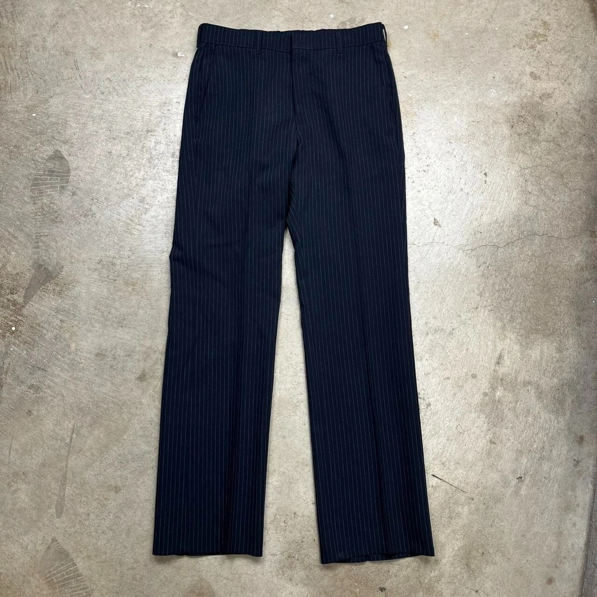 Vintage 80s Levis Action Slacks Navy Stripe Pants talon zipper | eBay