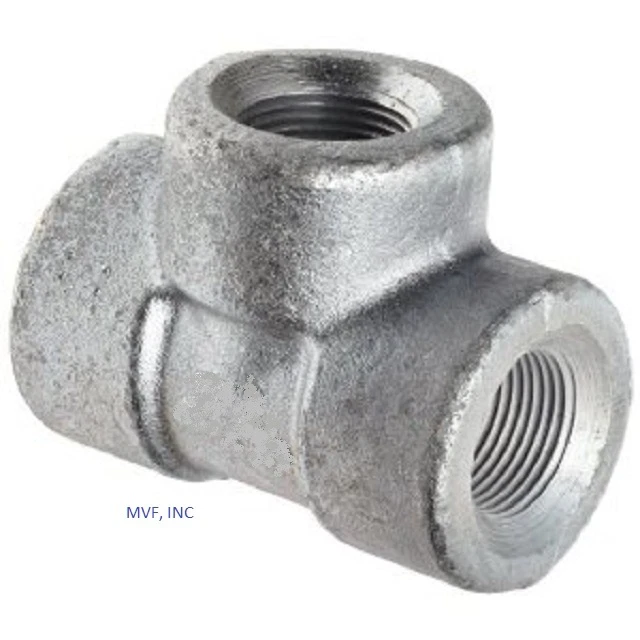 1-1/4" 3000# Threaded (NPT) Tee Forged Steel A105 Pipe Fitting <FS030721 - Image 2 of 4