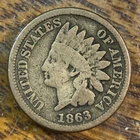 1863 Indian Cent Nice Original Good CHRC