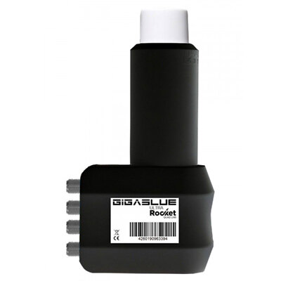 GigaBlue Ultra Rocket Sat LNB Quad 0,1dB 4K-UHD-3D tauglich multifeed 40mm