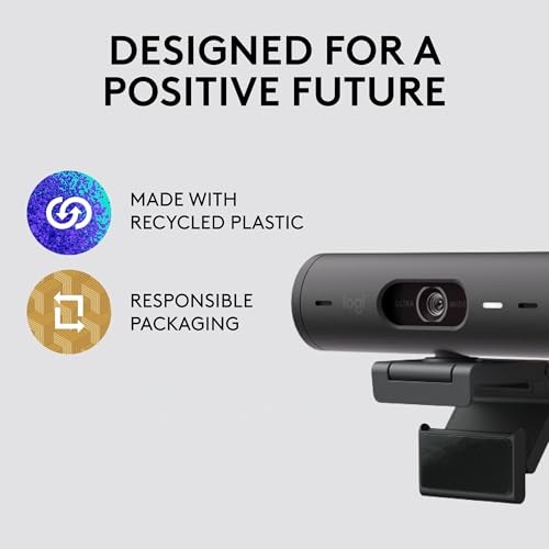 LOGITECH BRIO 501 FULL HD WEBCAM AUTO LIGHT CORRECTION SHOW MODE 960-001514 - 第 5/5 張圖片