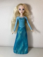 Mattel - Disney Frozen - 11” Singing Elsa Doll - No Shoes, Needs Batteries ❄️