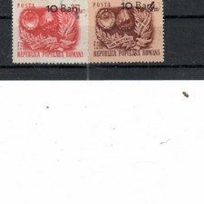 Romania 1951/52  LUNA PRIETENIEI BLACK OVP  10 BANI  SET  USED