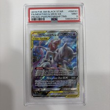 2019 POKEMON SM BLACK STAR PROMO #SM191 FULL ART/MEWTWO & MEW GX PSA 9 on eBay