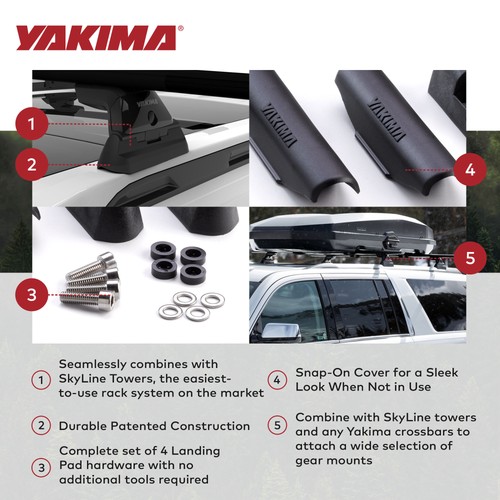 YAKIMA Landing Pad 19 Tower Mounting Accessory, Compatible with SkyLine Towers - Picture 4 of 8