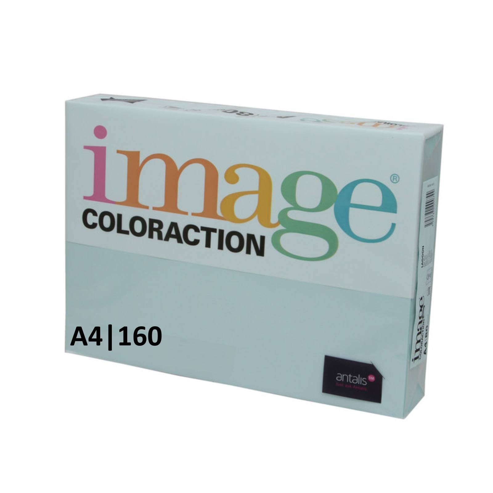 Image Coloraction A4 160gsm Paper/Card - 250 Sheets (1 Pack) Pale Blue (Lagoon)