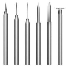 Lot de 6 forets de sculpture sur bois pour outil rotatif Dremel - Accessoires...