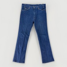 VTG Levis 517 Jeans Mens 38x32 Bootcut Western Dark Wash Red Tab 90s Made In USA