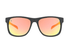 Body Glove BGSPT 2024 ORN MIR SPORT Glossy Black Orange Mirrored Sunglasses