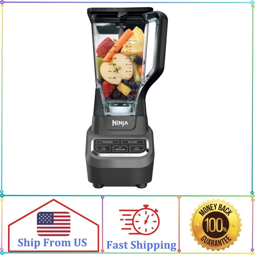 Ninja&reg; Professional Blender BL610 72oz 1000W Total Crushing Ice Smoothie Frozen