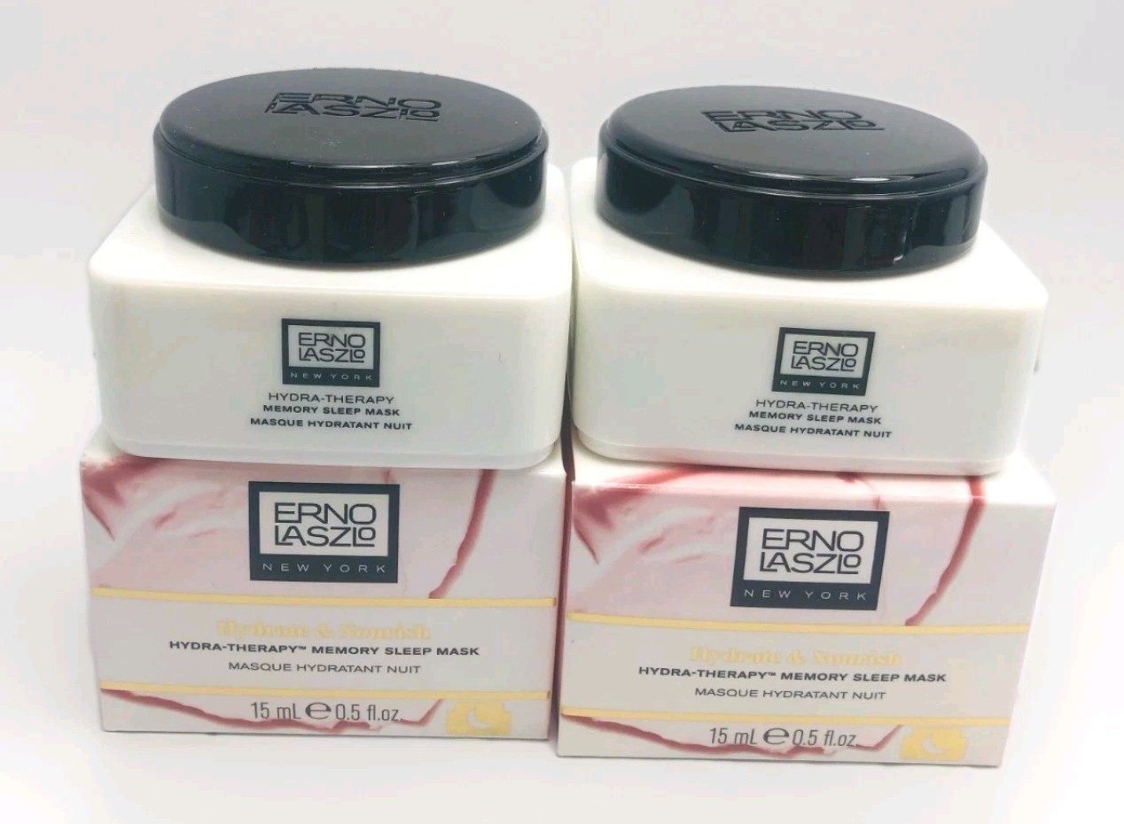  Erno Laszlo Hydra-Therapy Memory Sleep Night Mask 0.5 Fl oz  X 2 NIB