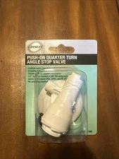 Push- On Quarter Turn Angle Stop Valve- 9DPV-100 New Sealed