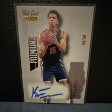 Wild Card Matte Premium Kessler Edwards Basketball Serial 44/50 Autograph 2022