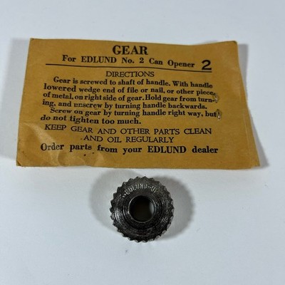 NOS Genuine Edlund No. 2 Replacement GEAR Part for Edlund Can Opener