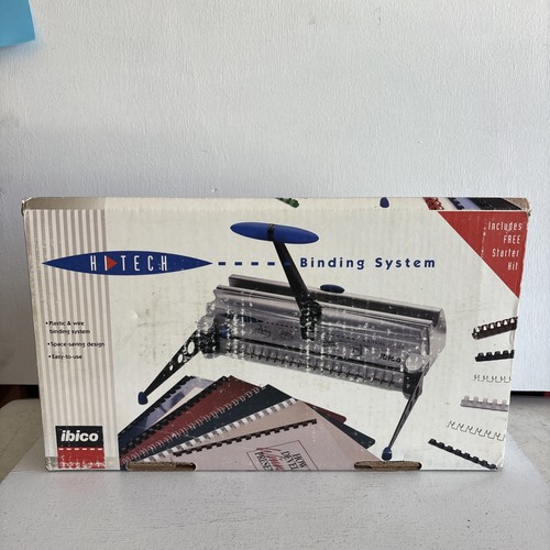 Vtg Used Ibico HI-Tech Binding System Punch Plastic Wire Machine 19 Tooth - Picture 7 of 16
